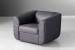 Winslow Leather Swivel Armchair - Charcoal Armchairs - 4