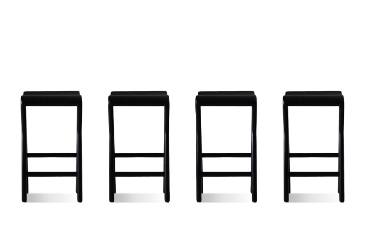 Demo - Solo Counter Bar Chair - Matt Black Demo Clearance - 1