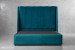 Mia Bed - Queen XL - Velvet Teal Queen Extra Length Beds - 5