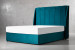 Mia Bed - Queen XL - Velvet Teal Queen Extra Length Beds - 1