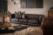 Jefferson Chesterfield 3-Seater Leather Couch - Distressed Black 3 - Seater Couches - 4