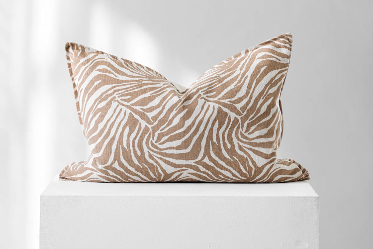 Tribal Zebra Sand - Duck Feather Scatter Cushion Scatter Cushions - 1