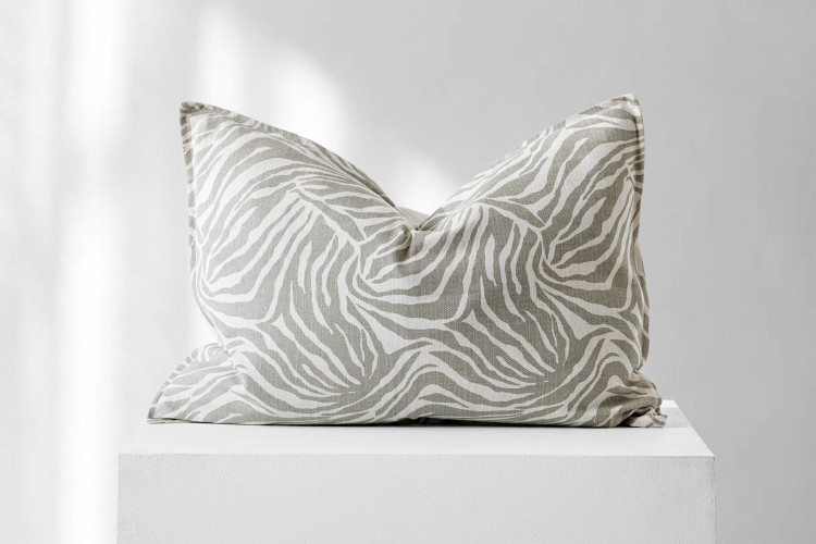 Tribal Zebra Silver - Duck Feather Scatter Cushion Scatter Cushions - 1