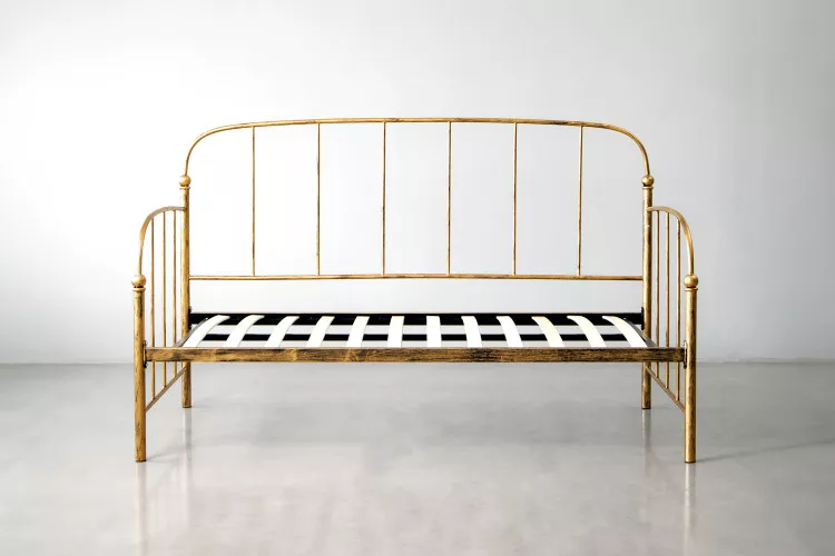 Helena Daybed - Brushed Gold Sleeper Couches and Daybeds - 1