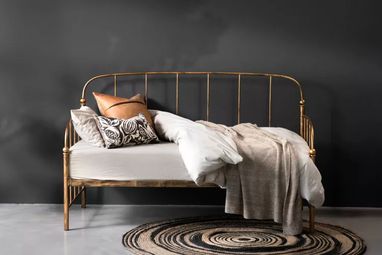 Helena Daybed - Brushed Gold Sleeper Couches and Daybeds - 1