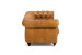 Demo - Jefferson Chesterfield 3-Seater Leather Couch - Tan Brown Demo Clearance - 3