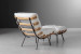 Fidel Chair & Footstool - Bone Lounge Chairs - 4