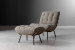 Fidel Chair & Footstool - Storm Lounge Chairs - 1