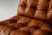 Fidel Leather Chair & Footstool - Tan Lounge Chairs - 7