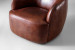 Tayson Leather Swivel Armchair - Mocha Armchairs - 8