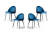 Demo - Eliana Dining Chair - Set of 4 - Navy Demo Clearance - 1