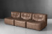 Orson Modular Open 3-Seater Leather Couch - Sahara 3 - Seater Couches - 8