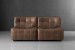 Orson Modular Open 2-Seater Leather Couch - Sahara 2 - Seater Couches - 1