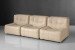 Orson Modular Open 3-Seater Leather Couch - Ivory 3 - Seater Couches - 1