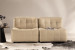 Orson Modular Open 2-Seater Leather Couch - Ivory 2 - Seater Couches - 2