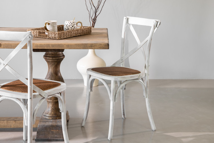 La Rochelle Dining Chair - Rustic White La Rochelle Dining Chair Collection - 1