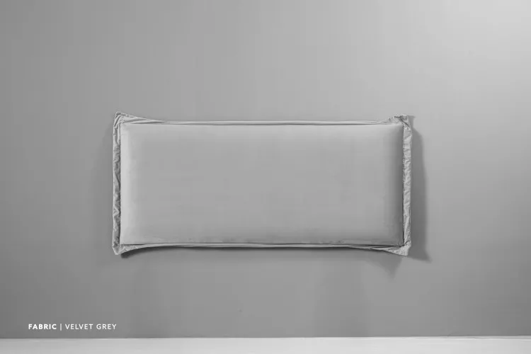 Lyla Headboard - Queen - Velvet Grey Queen Headboards - 1