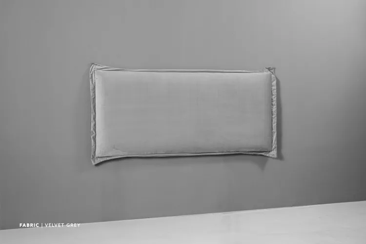 Lyla Headboard - Queen - Velvet Grey Queen Headboards - 1