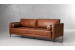 DEMO-Hayden Leather 3 Seater Couch-Burnt Tan Demo Clearance - 2