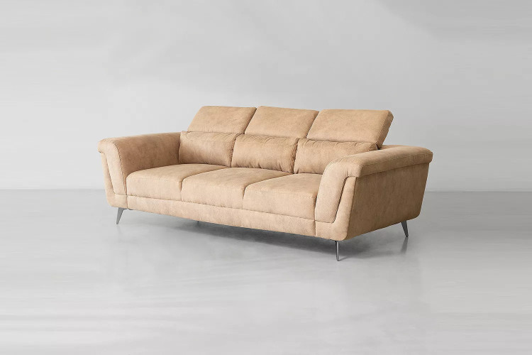 Demo - Laurence 3-Seater Couch - Tan Demo Clearance - 2