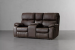 Demo - Oscar 2 Seater Leather Recliner - Coco Demo Clearance - 1