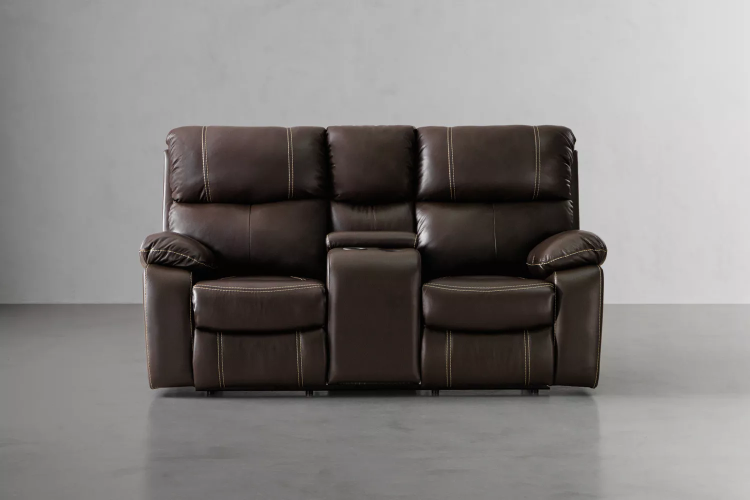 Demo - Oscar 2 Seater Leather Recliner - Coco Demo Clearance - 4