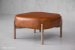 Demo - Prague Leather Ottoman - Vintage Tan Demo Clearance - 1