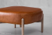 Demo - Prague Leather Ottoman - Vintage Tan Demo Clearance - 3