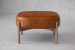 Demo - Prague Leather Ottoman - Vintage Tan Demo Clearance - 2