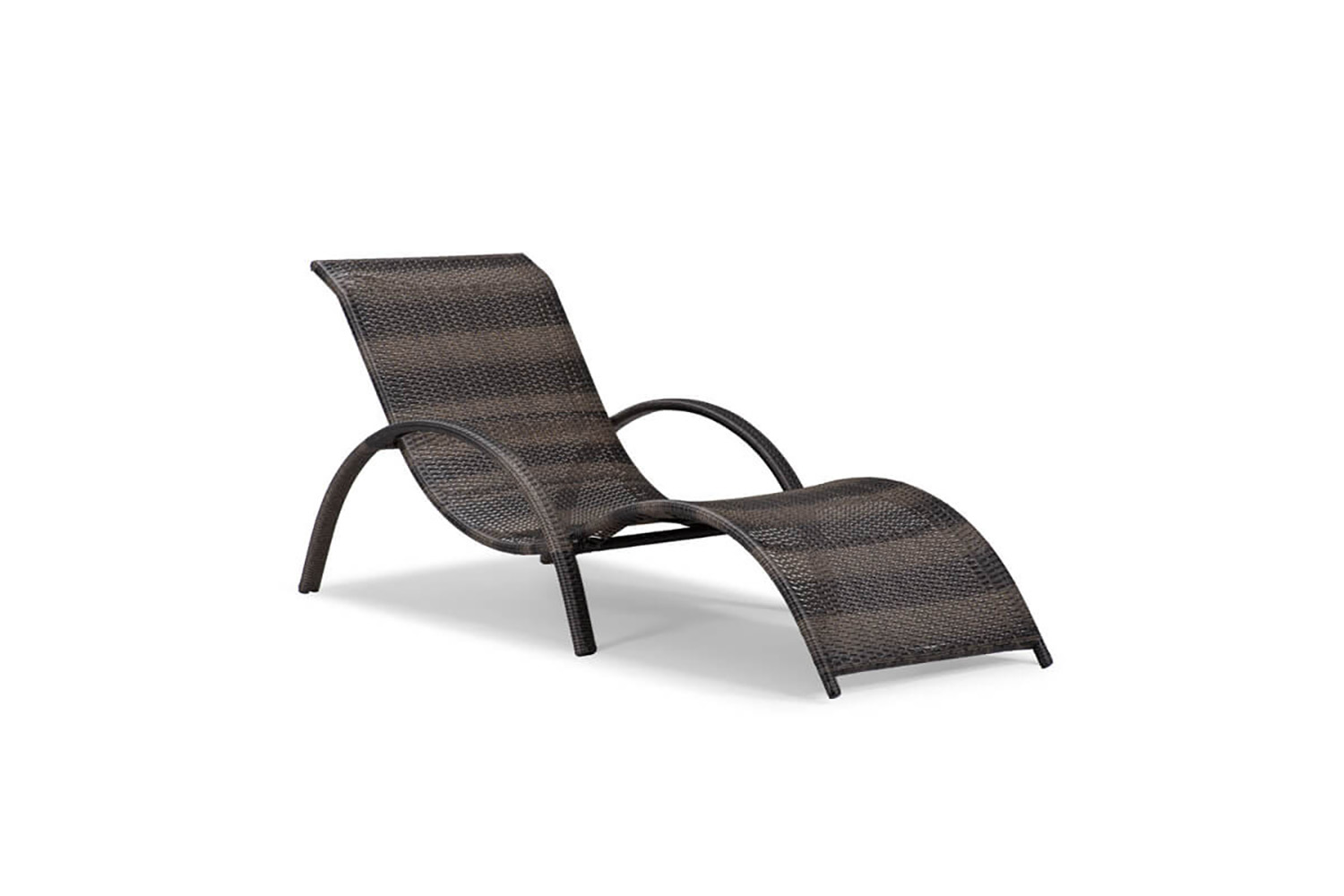 rattan wicker folding sun lounger