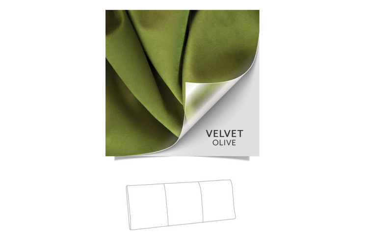 Gemma Headboard Queen - Velvet Olive | 21 Day Deals -