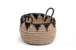 Kiman Basket - M - Dark Grey & Natural | Baskets | Decor -