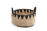 Kiman Basket Large - Dark Grey & Natural | Baskets | Decor  -