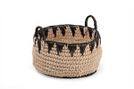 Kiman Basket Large - Dark Grey & Natural | Baskets | Decor  -