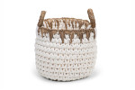 Kiman Basket - Small  - White & Natural | Baskets | Decor -