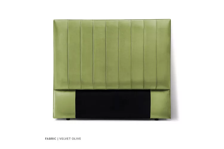 Harlem Headboard - King - Velvet Olive  -