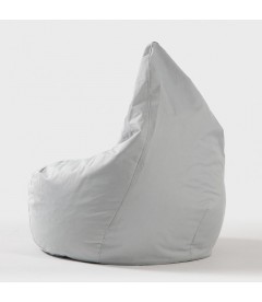 small grey bean bag chair