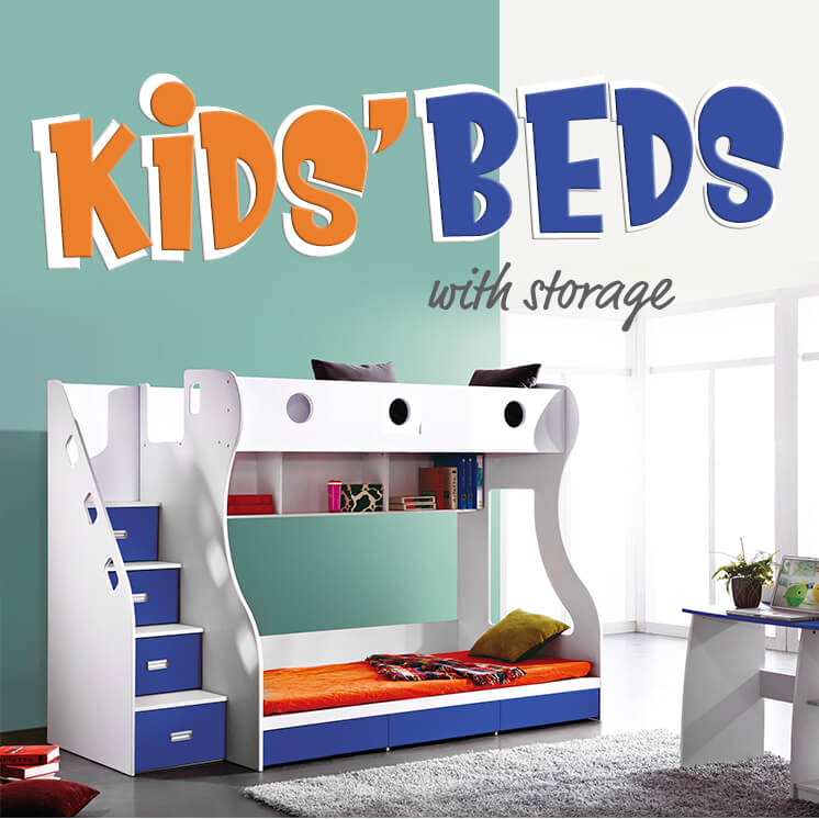 Bunk Beds Kids With Storage, Kids Beds Bunk Beds