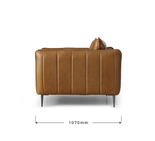 Ottavia Leather Lounge Suite - Desert Tan